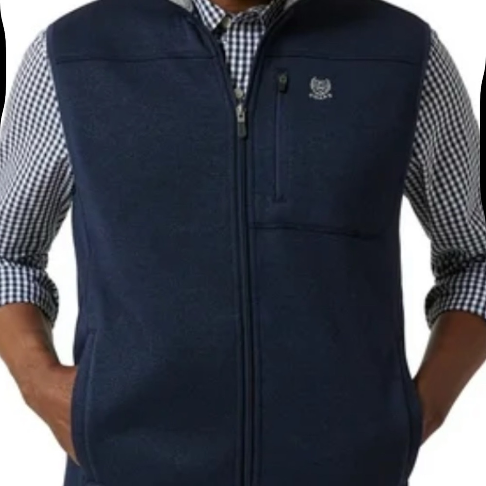 Chaps Men's Navy Blue Fleece Vest size XXL